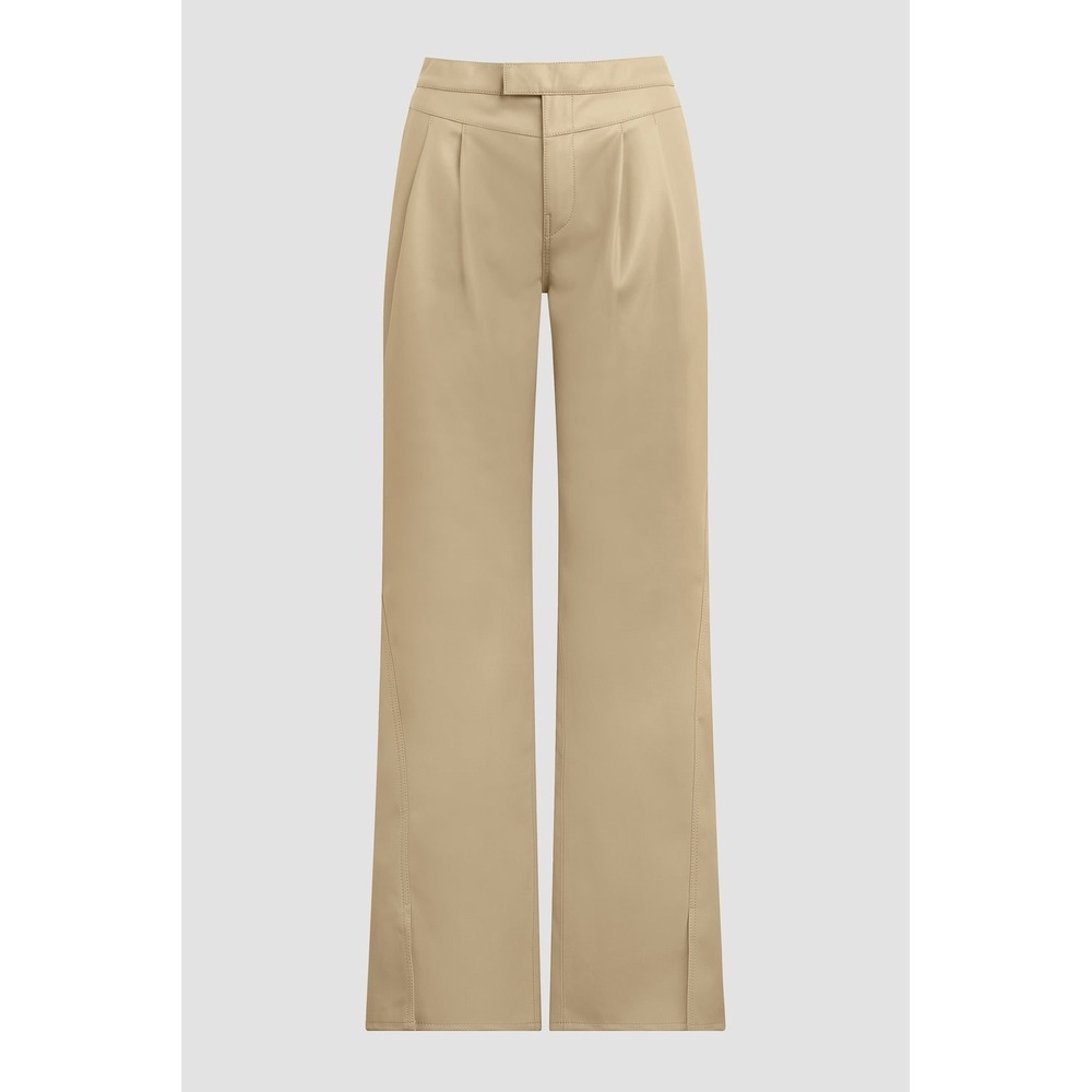 New! HUDSON High-Rise Rosie Faux Leather Trouser in CHINCHILLA Sz 28 $265
